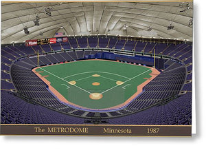 The Metrodome 1987 - Greeting Card