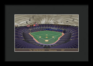 The Metrodome 1987 - Framed Print