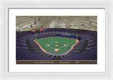 Load image into Gallery viewer, The Metrodome 1987 - Framed Print
