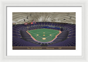 The Metrodome 1987 - Framed Print