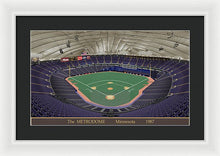 Load image into Gallery viewer, The Metrodome 1987 - Framed Print
