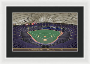 The Metrodome 1987 - Framed Print