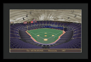 The Metrodome 1987 - Framed Print