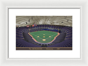 The Metrodome 1987 - Framed Print