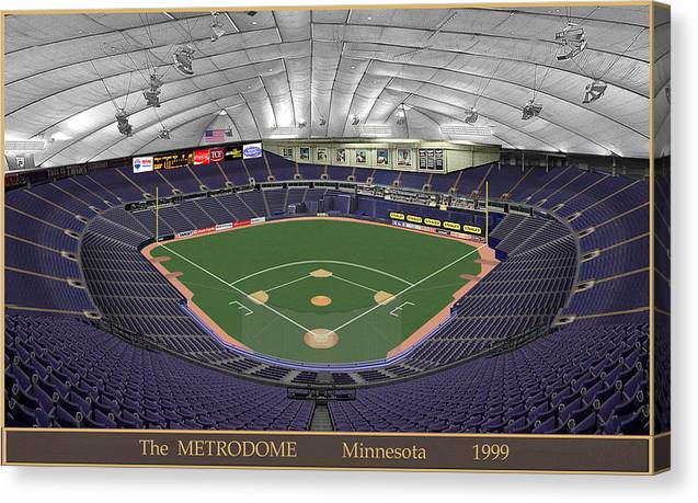 The Metrodome 1999 - Canvas Print