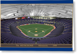 The Metrodome 1999 - Greeting Card