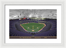 Load image into Gallery viewer, The Metrodome 1999 - Framed Print
