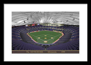 The Metrodome 1999 - Framed Print