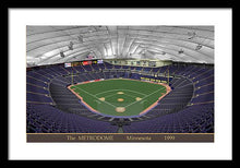 Load image into Gallery viewer, The Metrodome 1999 - Framed Print
