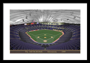 The Metrodome 1999 - Framed Print