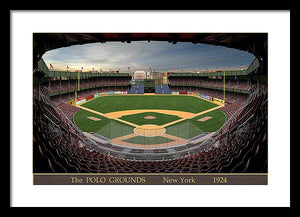 The Polo Grounds 1924 - Framed Print