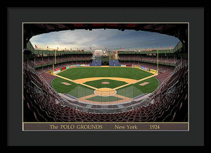 The Polo Grounds 1924 - Framed Print