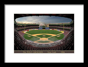 The Polo Grounds 1924 - Framed Print