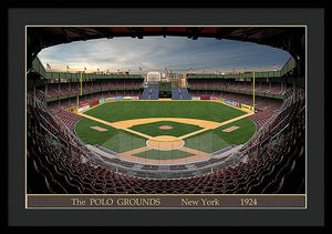 The Polo Grounds 1924 - Framed Print