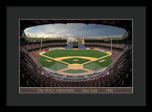 The Polo Grounds 1924 - Framed Print