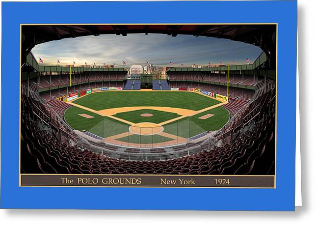 The Polo Grounds 1924 - Greeting Card