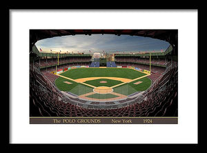 The Polo Grounds 1924 - Framed Print