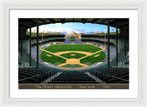 The Polo Grounds 1933 - Framed Print