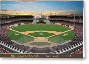 The Polo Grounds 1933 - Greeting Card