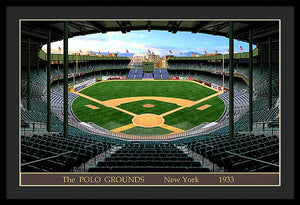 The Polo Grounds 1933 - Framed Print