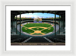 The Polo Grounds 1933 - Framed Print