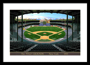 The Polo Grounds 1933 - Framed Print