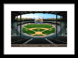 The Polo Grounds 1933 - Framed Print