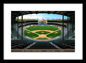 The Polo Grounds 1933 - Framed Print