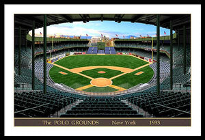 The Polo Grounds 1933 - Framed Print