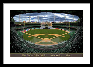 The Polo Grounds 1946 - Framed Print