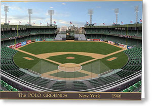 The Polo Grounds 1946 - Greeting Card