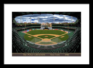 The Polo Grounds 1946 - Framed Print