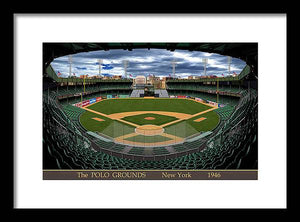 The Polo Grounds 1946 - Framed Print