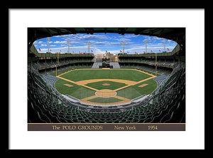 The Polo Grounds 1954 - Framed Print