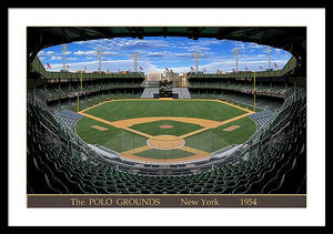 The Polo Grounds 1954 - Framed Print