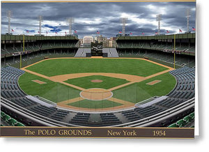 The Polo Grounds 1954 - Greeting Card