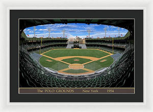 The Polo Grounds 1954 - Framed Print