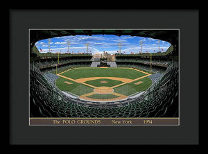 The Polo Grounds 1954 - Framed Print