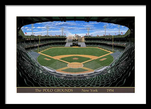 The Polo Grounds 1954 - Framed Print