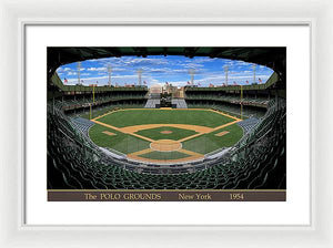 The Polo Grounds 1954 - Framed Print