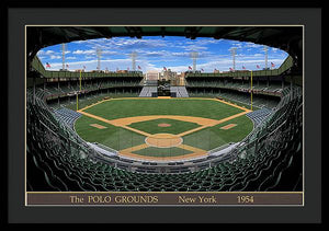 The Polo Grounds 1954 - Framed Print