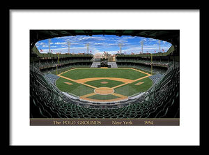 The Polo Grounds 1954 - Framed Print