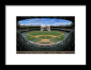 The Polo Grounds 1954 - Framed Print