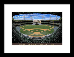 The Polo Grounds 1954 - Framed Print