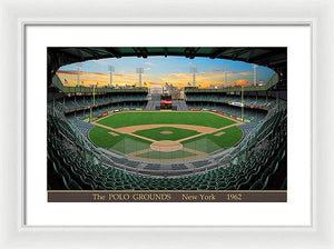 The Polo Grounds 1962 - Framed Print