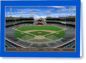 The Polo Grounds 1962 - Greeting Card