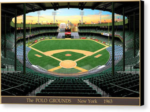 The Polo Grounds 1963 - Canvas Print