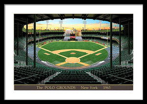 The Polo Grounds 1963 - Framed Print