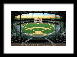 The Polo Grounds 1963 - Framed Print