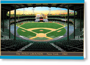 The Polo Grounds 1963 - Greeting Card